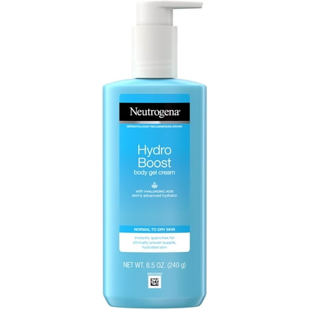 2 Pack - Neutrogena Hydro Boost Hydrating Body Gel Cream with Hyaluronic Acid, Non-Greasy and Fast Absorbing Cream for Normal to Dry Skin, Paraben-Free 8.5 oz