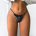 thumbnail image 2 of Clearance Sale 2025 Intimates Women's Printed Clearance Underpants Comfort Low-Rise Soft T-Back G-String Panties, 2 of 7
