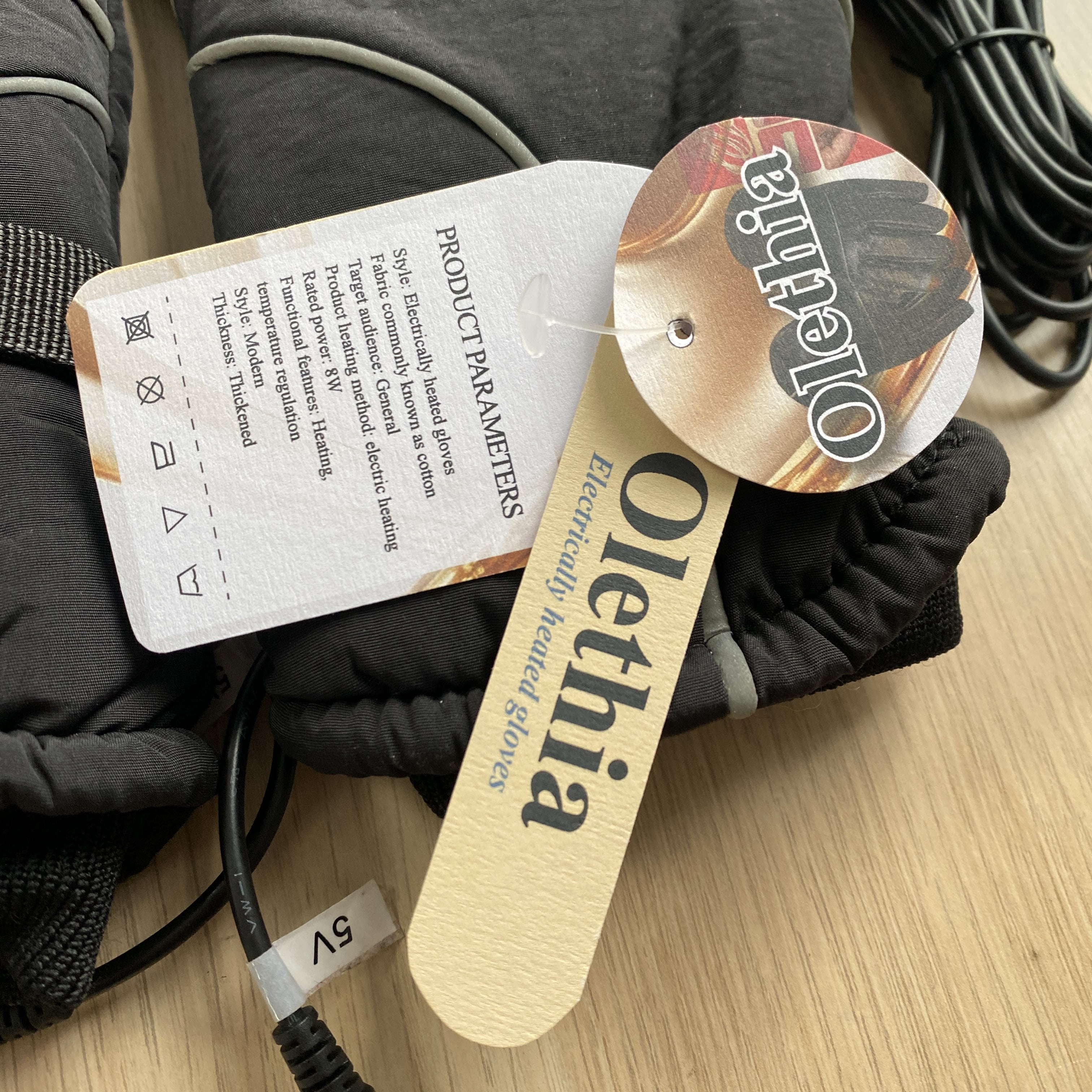 Olethia Electrically heated gloves  Autumn and winter heating gloves, outdoor skiing and cycling heating gloves