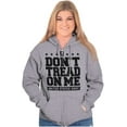 thumbnail image 3 of US Army Gadsden Flag Slogan Saying Unisex Plus Size Zip Hoodie Brisco Brands 2X, 3 of 5