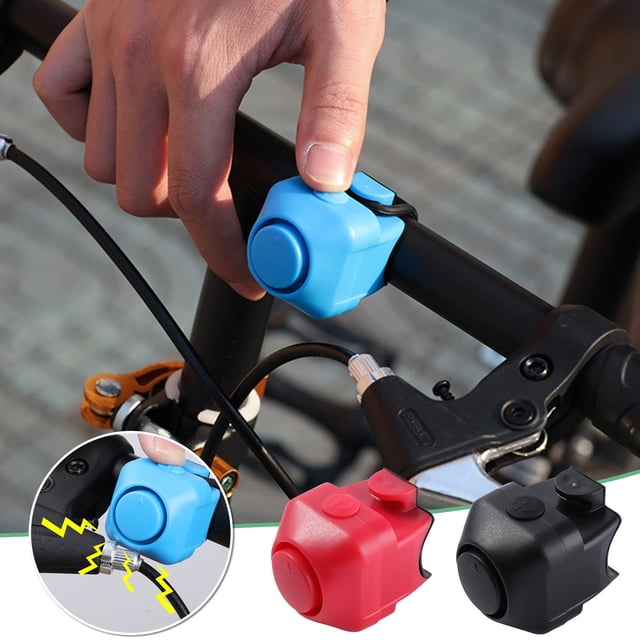 Fiudx Bocina Electrónica para Bicicleta, Sonido Potente de 130 Db, Diseño Resistente Al Agua, 5 Opciones de Sonido, Ligera y Eficiente, Segura para Ciclismo Urbano, Fácil de Instalar, Tamaño 4 X 3,5