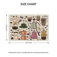 thumbnail image 2 of Placemats Set of 4, Vintage Coffee Place mats for Dining Table Indoor/Outdoor, Cute Heat Resistant Washable Table Mats(18" x 12"), 2 of 8