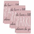 thumbnail image 2 of Pink Kitchen Towels Set of 3, She Leaves A Little SPARKLE Wherever She Goes Absorbent Dish Towels for Kitchen, Microfiber Hand Towel, Quick Drying Tea Towel for Cleaning Decorative Dishcloths, 2 of 7