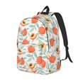 thumbnail image 1 of Balery Peach Mochila Clásica Impresa Básica para Viaje, Mochila Escolar Resistente al Agua, Mochila de Lona con Correas Ajustables-Small, 1 of 5