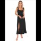 thumbnail image 2 of Vestido de Verano con Escote Cuadrado y Volantes para Mujer, Ideal para Bodas, Fiestas, Damas de y Salidas Nocturnas. Negro XL, 2 of 8