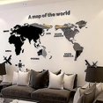 thumbnail image 2 of Lishi Artistic 3D World Map Wall Sticker - Decorate Your Office or Living Room, 2 of 5