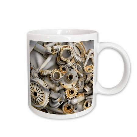 

3dRose Steampunk Rusty Parts Ceramic Mug 15-ounce
