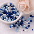 thumbnail image 1 of Colorful Round Beads Imitation Faux Pearls 3-8MM Mixed Color for Craft DIY Jewelry Making (About 750pcs), 1 of 5