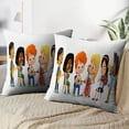 thumbnail image 3 of LALILO Throw Pillow Covers Children Orchestra Play Various Music Cushion Cover 18" x 18", 2 Pack, 3 of 6