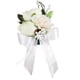 thumbnail image 4 of 2xMuñeca Ramillete Nupcial Pulsera Elástica Boda Baile Mano Flor Blanco_16x8x5cm 2 piezas BLESIY Ramillete de muñeca Flor de mano, 4 of 8