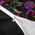 thumbnail image 4 of jejeloiu Neon Flamingo Party Bedding For Girls,Tropical Hawaii Holiday Duvet Cover Full,Black Multicolor,Black Reversible,3-Piece,1 Duvet Cover and 2 Pillowcases, 4 of 6