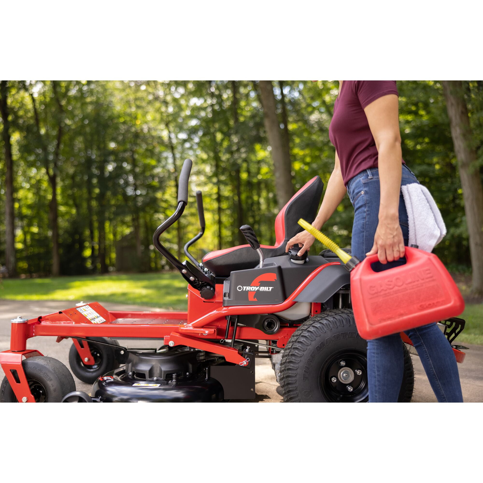 Troy-Bilt 42" 747cc Mustang Zero-Turn Gas Lawn Mower with Kohler Engine, 17ARFACSA66