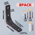 thumbnail image 2 of L Brackets Joyangy - Soporte de pared resistente (8 unidades, 7,5 x 7,5 x 2 cm), 2 of 5