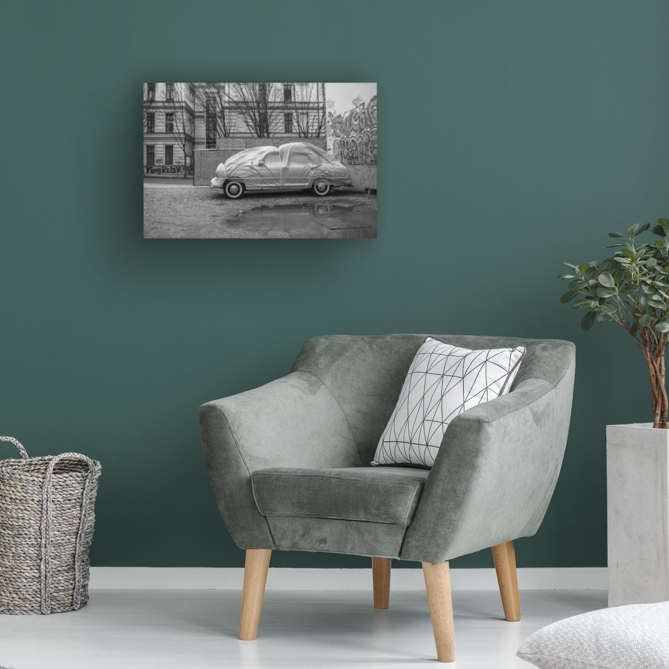 Trademark Fine Art Kostas Valaris Flying car Canvas Wall Art
