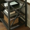 thumbnail image 6 of Sauder Steel River Engineered Wood Credenza in Carbon Oak, 6 of 13