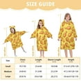 thumbnail image 3 of joogoo Wearable Blanket Hoodie for Fried Chickens Oversized Sherpa Hooded 3-14 YR M, 3 of 7