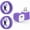 Purple, variant on 2 Pack Type C Charger Block with 6FT Charging Cables, USB Charger Block Wall Adapter Plug Brick Phone Chargers Compatible with iPhone 17 16 15 14, Samsung, Phone Chargers for Android Phone, Green