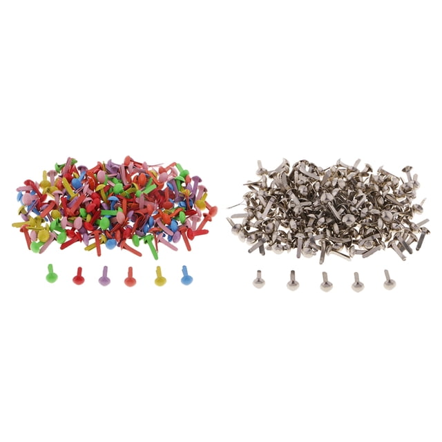 Mini Tarjeta De Adorno De Clavijas Divididas Redondas Mini 400x Que Hace La Decoración De La Tarjeta Sunnimix Sujetadores de papel con pasadores partidos