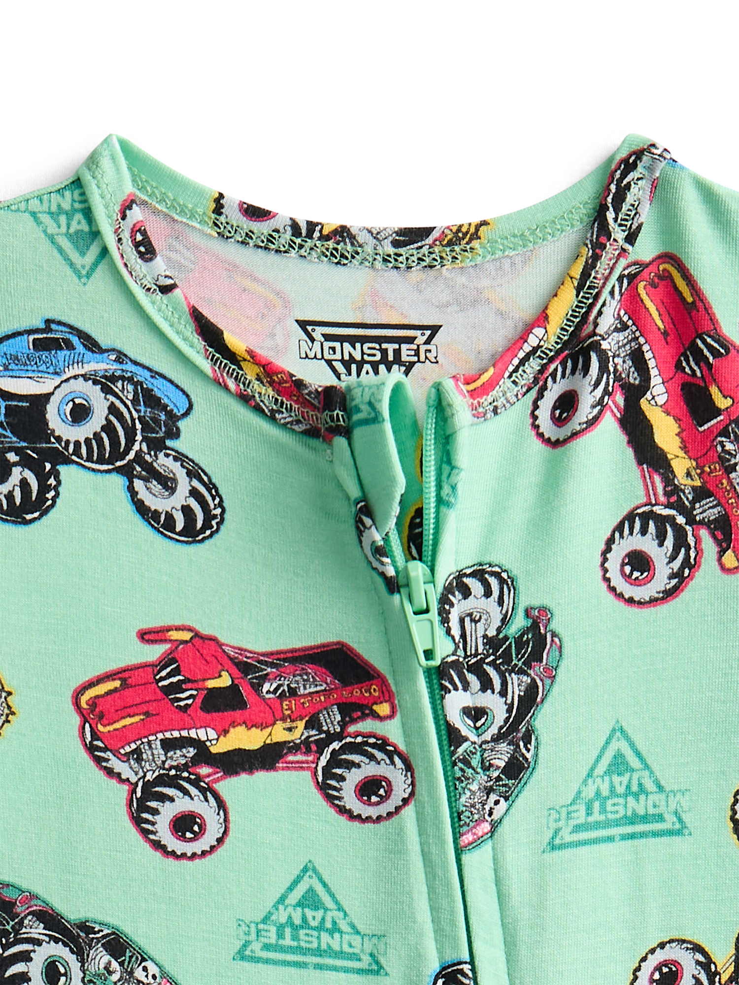 Character Baby Boys or Girls Cozy and Comfortable Viscose Two-Way Zip Footed Sleep 'N Play One-Piece Pajamas, Sizes 0M–6/9M