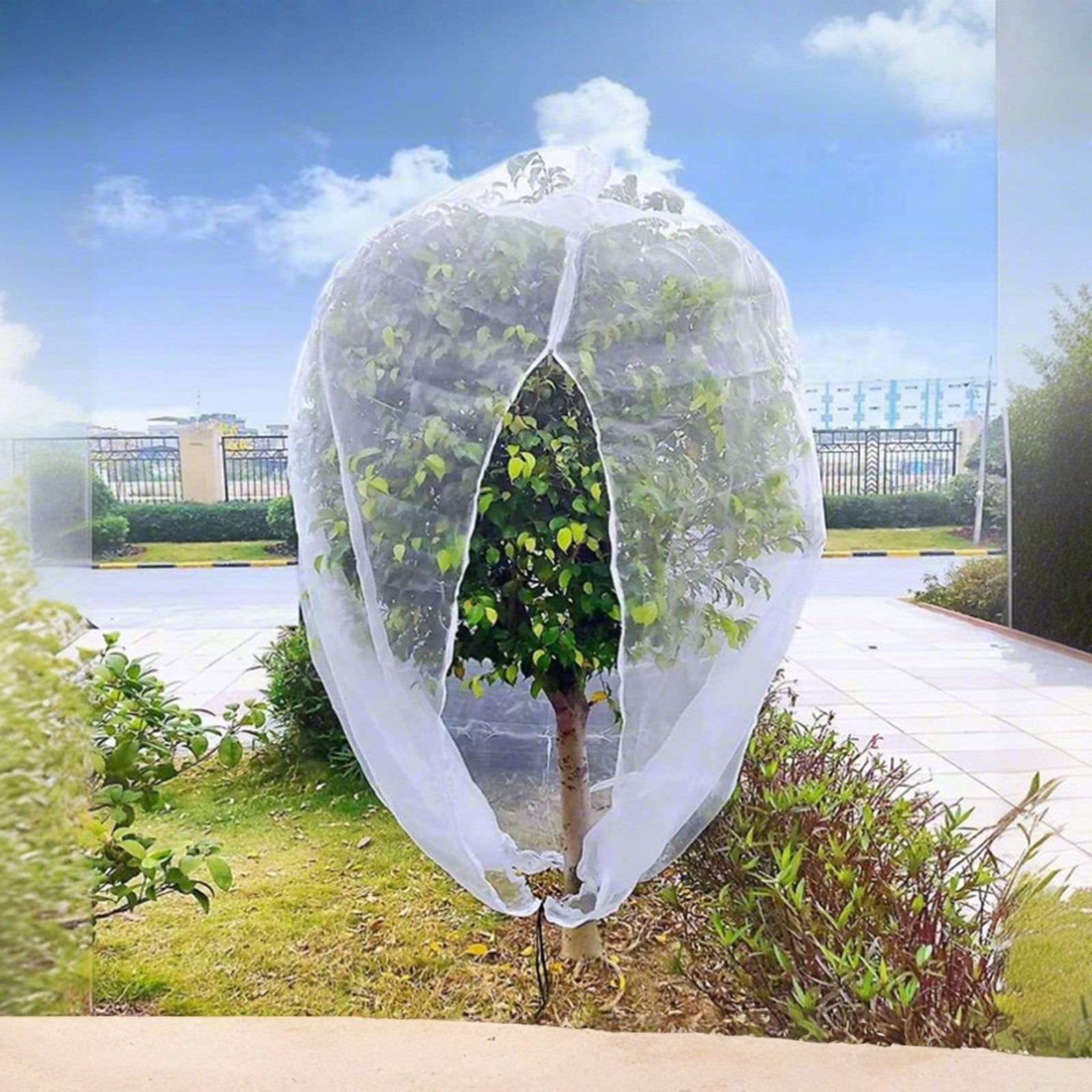 SHULIN 60 Mesh Thicken Garden Netting Protection Fly Barrier, Ultra-Fine Mesh Screen Plant Covers for Raised Bed, Greenhouse Accessories – Protective Garden Netting for Vegetables & Fruits 3x3M