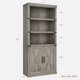 thumbnail image 3 of Librero de Madera Estilo Campestre con 5 Estantes, Gabinete de Piso de 68" para Oficina en Casa y Sala, 3 of 7