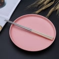 thumbnail image 2 of Stainless Chopsticks Polished Reusable Chopsticks Dishwasher Non Slip Square Chopsticks As Present Gift Fit Kitchen Dinner, 2 of 9