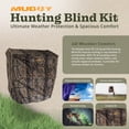 thumbnail image 2 of Open Box Muddy Steel 7 Foot Tall Quad Pod Blind Kit Roof Enclosure, 2 of 8