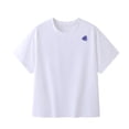 thumbnail image 2 of ITSAME Boys Girls Athletic Shirts, Letter Print Cotton Quick-Dry Crewneck Tops Summer Sport T-Shirts White Size 15-16, 2 of 4