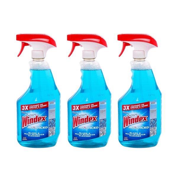 Windex Advanced Glass & Multi Surface Cleaner, 32 fl. oz. (3 Pack