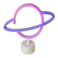 thumbnail image 1 of Letrero Led De Neón Luz Decorativa Planeta Neón Lámpara De Noche Romántica Mesita De Noche Planeta Decoración De Neón Con Base Speravity HA021514-00, 1 of 5