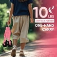 thumbnail image 2 of Wagon Cart with Wheels with 220LBS Capacity,Heavy Duty Wagon Carts Foldable,Lightweight Utility Portable Cart for Grocery, Shopping, Garden, Camping. Pink, 2 of 7