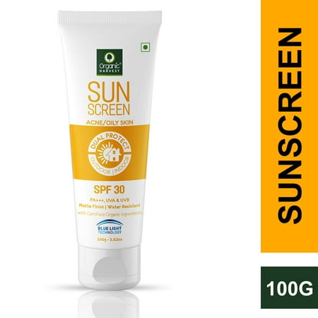Organic Harvest Sunscreen for Oily Skin Spf 30, 100 (Best Natural Sunscreen For Oily Skin)