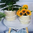 thumbnail image 6 of Foldable Hand Woven Storage Basket for Storage Plant Pot and Laundry, Picnic and Grocery, Home Decors, 6 of 7