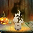 thumbnail image 4 of 100Fens Funny Shadow Candlestick Holder, Halloween Candle Holder Funny Halloween Decorations Bat Shadow Tea Light Scary Tea Light Candle Stands Decorations Fall&nbsp;Decor, 4 of 5