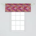 thumbnail image 2 of Ambesonne Squama Window Valance, Floral Semi-circular Motifs, 54" X 18", Multicolor, 2 of 3