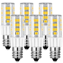 Luxrite Mini Candelabra E12 LED Bulb, T4/T3, 40W Equivalent, 4000K Cool White, Dimmable, 500 Lumens, ETL Listed 6-Pack