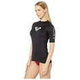 thumbnail image 2 of Roxy Whole Hearted Short Sleeve Rashguard Anthracite 1, 2 of 2