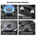 thumbnail image 4 of Amzgachfktch 12 Inch Built-in Gas Cooktop with Thermocouple Protection, LPG/NG Dual Fuel, 4 of 9