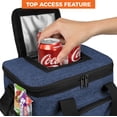 thumbnail image 4 of Bolsa térmica blanda Cooler OPUX, a prueba de fugas, 15 L, azul marino, 4 of 9