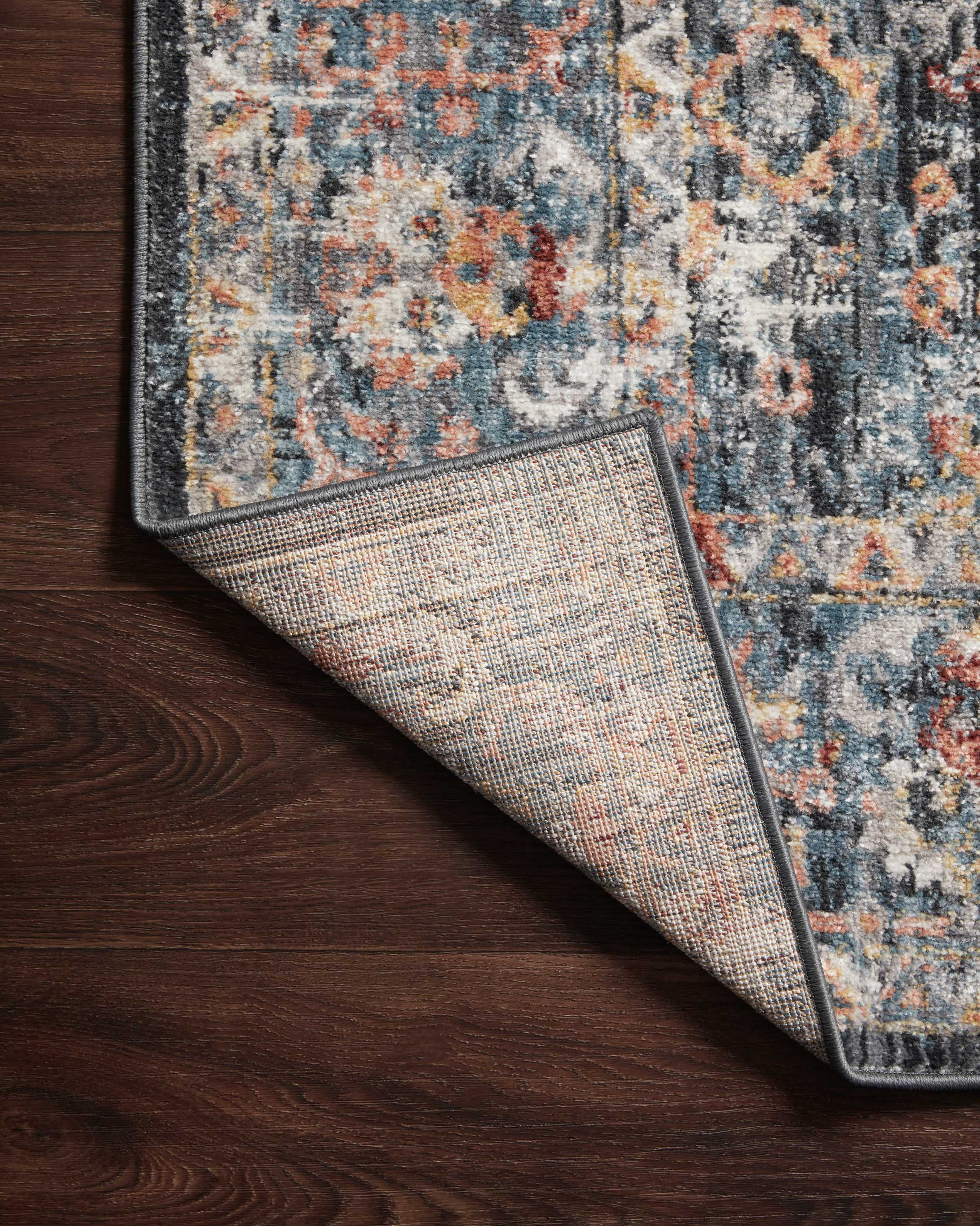 Loloi Cassandra Collection CSN-05 Blue / Multi Oriental Area Rug 5'-3" x 7'-9"