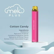 MELO Plus Melatonin Diffuser, Cotton Candy - 800 puffs | 0% Nicotine, Vegan, Gluten-Free Aromatherapy