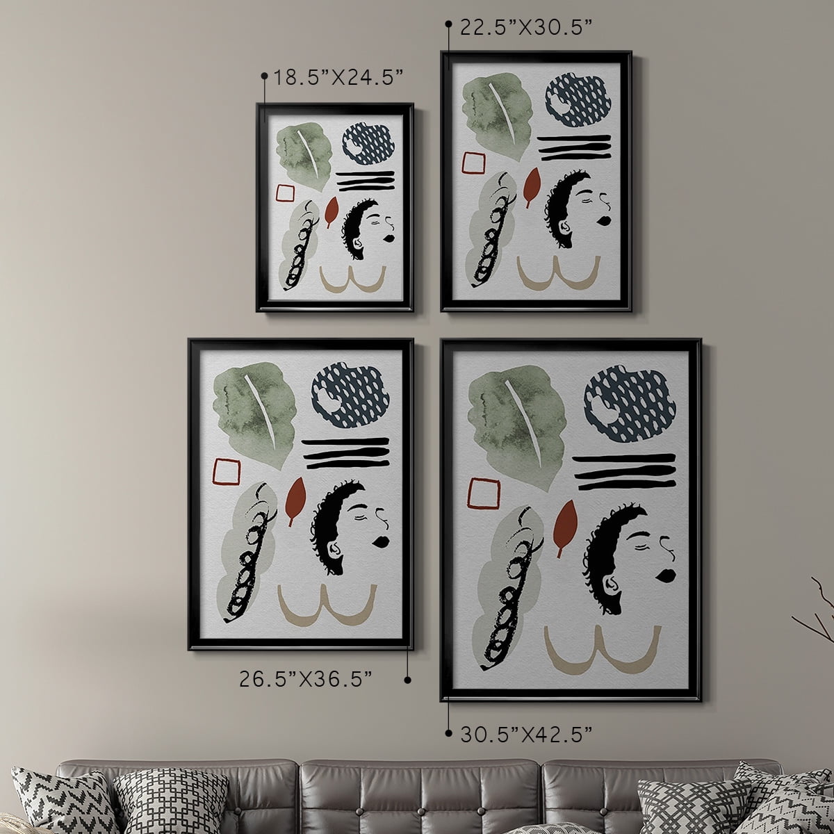 Collected Mindfulness III Premium Framed Print, in Gold, Black, or Silver - Ready to Hang