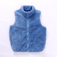 thumbnail image 2 of Chaleco Cálido De Invierno Para Niños Pequeños Chaquetas Con Cremallera Para Niños Y Niñas Con Bolsillo Ropa De Abrigo A Prueba De Viento De Color Sólido Odeerbi LM103-9249, 2 of 8