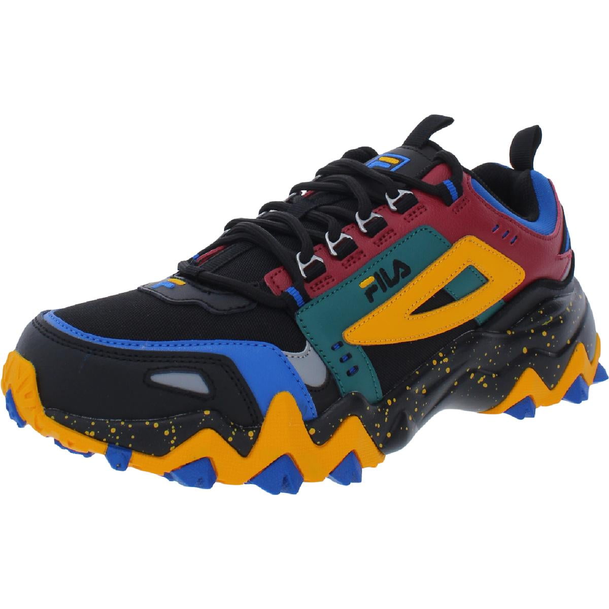 fila trainer blue black orange