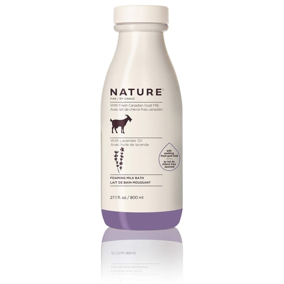 Leche espumosa Bath Nature de Canus con leche de cabra, 800 ml, lavanda
