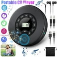 thumbnail image 1 of ELEPEX Portable CD Player, TSV Rechargeable CD Walkman with HiFi Speaker, Personal Anti-Skip CD Music Player with LCD Display/MP3/Headphone Jack/AUX Input Output for Cars Home Travel Adults Teens, 1 of 6