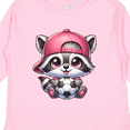 thumbnail image 4 of Inktastic Soccer Raccoon Girls Long Sleeve Toddler T-Shirt, 4 of 5