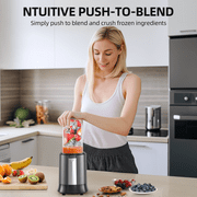 Smoothie Blender, 1300W Personal Blender for Smoothies, Shakes and Nutrient Extractions with 2pcs BPA-Free 27oz Portable Blender To-Go Bottles