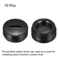 thumbnail image 3 of Uxcell Carbon Brush Holder Cap Motor Electric Brush Plastic Cover Thread Black 16mm OD 8mm Height, Pack of 10, 3 of 5