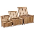 thumbnail image 1 of vidaXL Storage Boxes 3 pcs Bamboo, 1 of 5